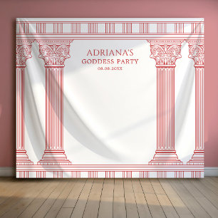 Goddess Party columns photo backdrop