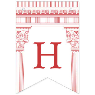 Goddess party with custom color and temple bunting flags