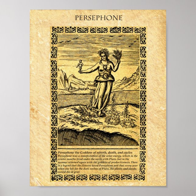 GODDESS PERSEPHONE POSTER (Front)