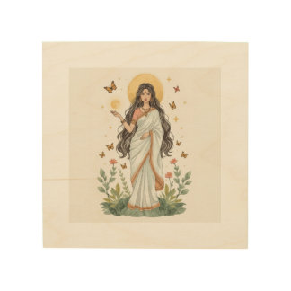 Goddess Pillow Wood Wall Art