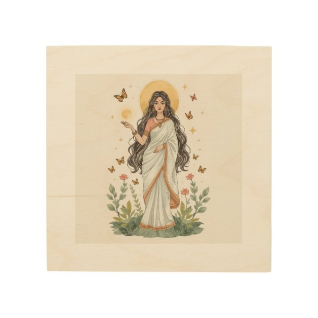 Goddess Pillow Wood Wall Art (Front)