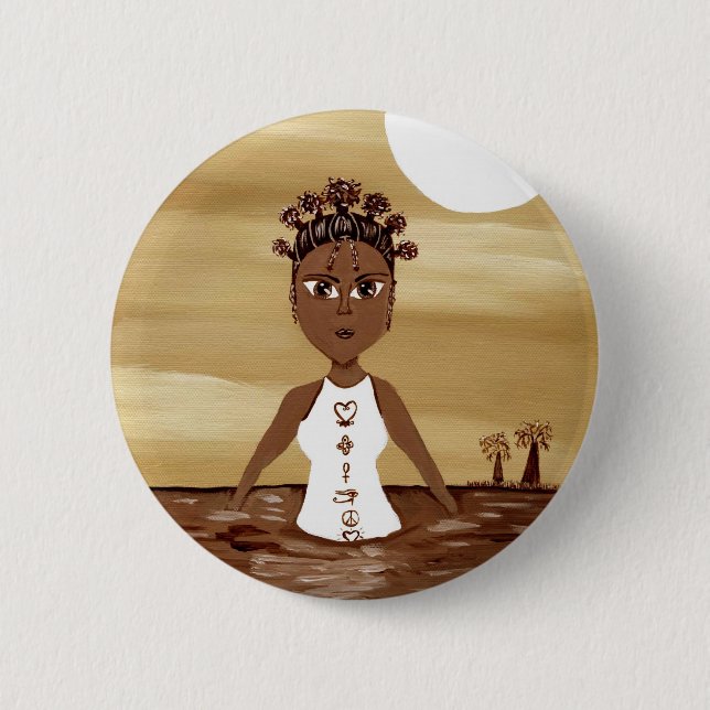 Goddess Pinback Button (Front)