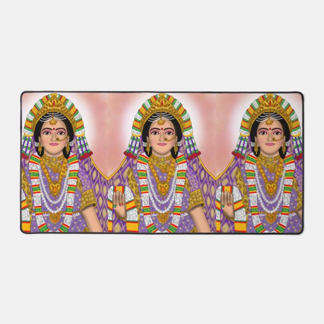 Goddess Radha  Desk Mat (Front)