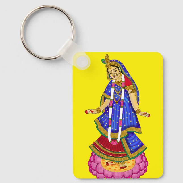 Goddess Radha Keychain (Front)