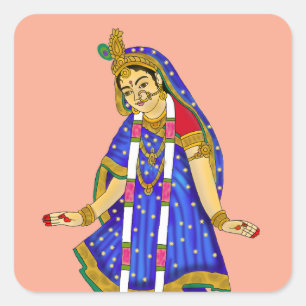 Goddess Radha Sticker