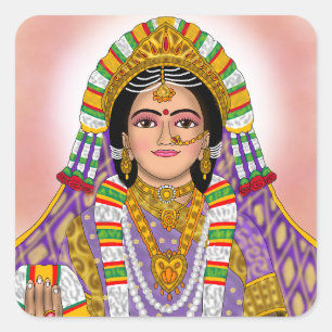 Goddess Radha Sticker
