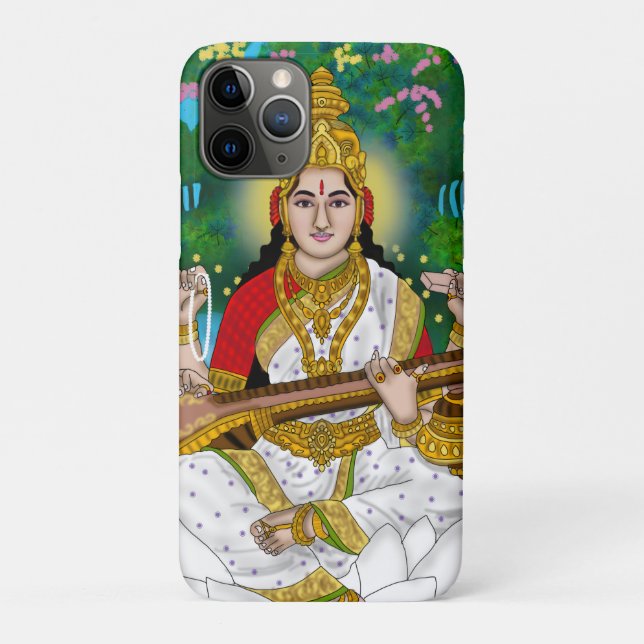 Goddess Saraswati Phone Cover (Back)
