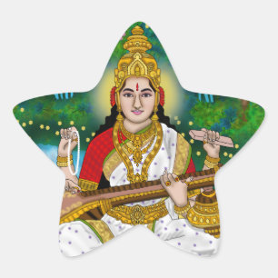 Goddess Saraswati Sticker