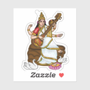 Goddess Saraswati Stickers