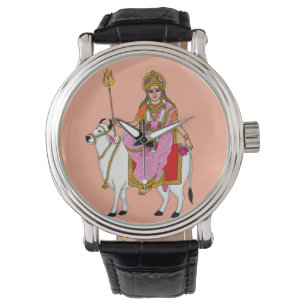 Goddess Shailputri Wall Clock Watch