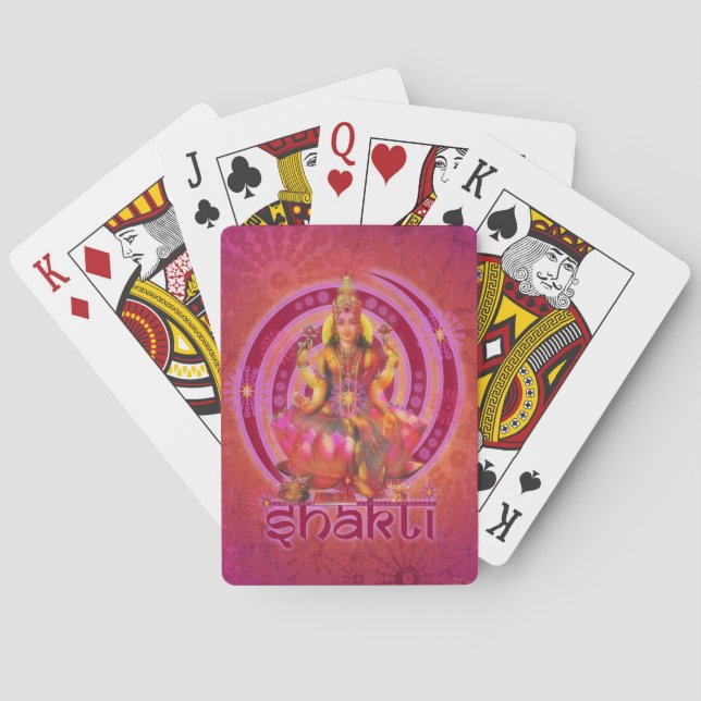 Goddess SHAKTI / LAKSHMI Poker Cards (Back)