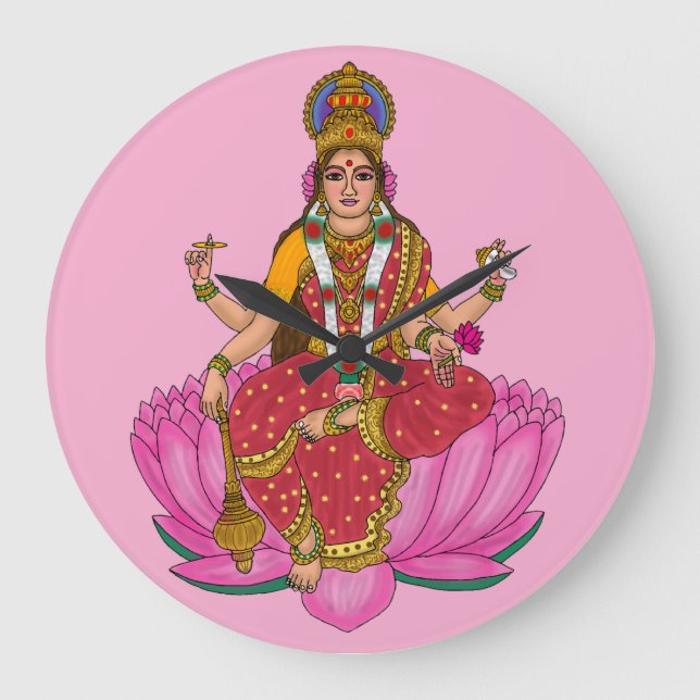 Goddess Siddhidatri Wall Clock (Front)