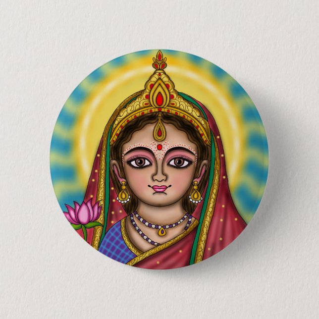 Goddess Sita Tote Bag Button (Front)