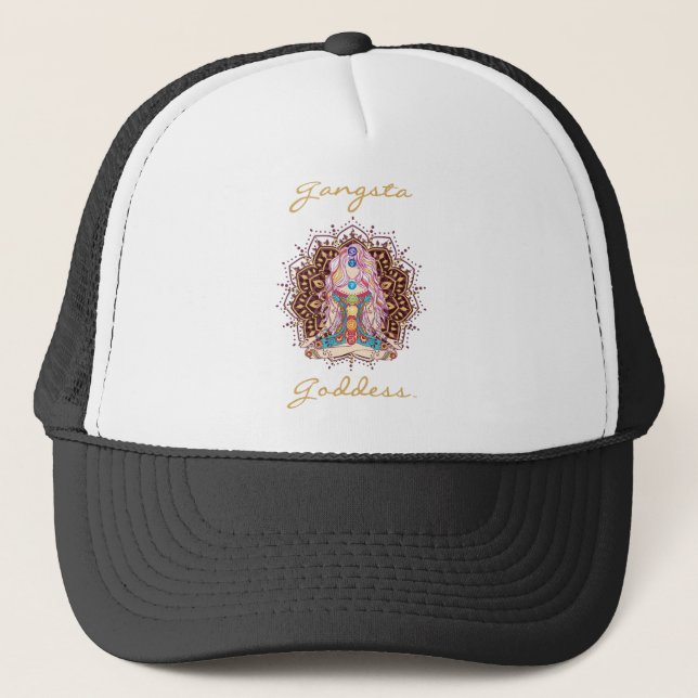 Goddess Swag ~ Gangsta Goddess™ Trucker Hat (Front)