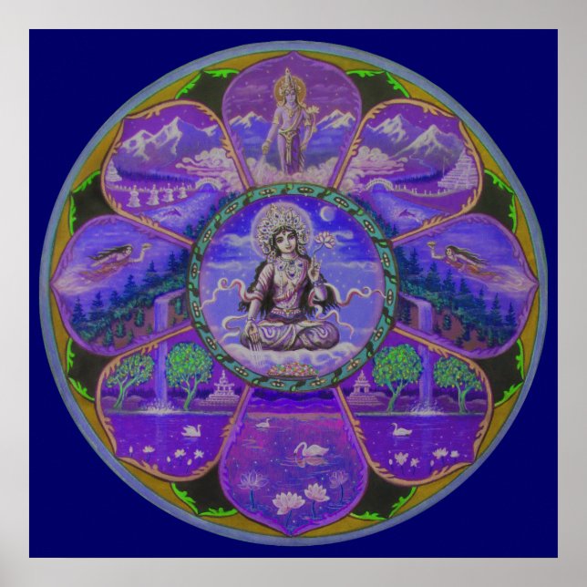 Goddess Tara Mandala Poster (Front)