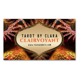 Goddess Temple Fractal Fantasy 01 Business Card Magnet