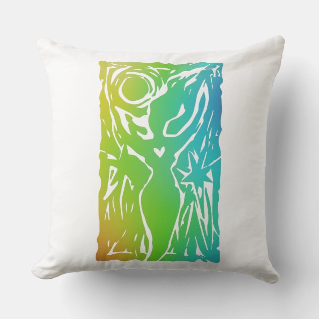 Goddess Throw Pillow (Front)