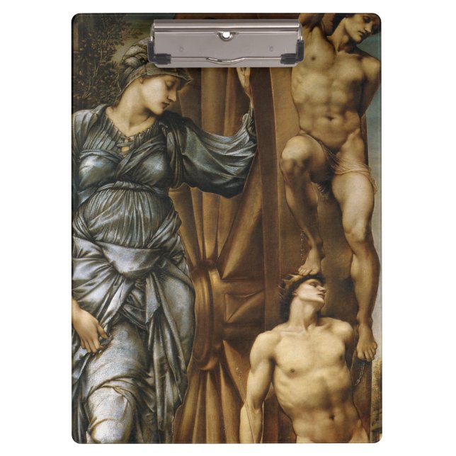 Goddess Turning the Wheel of Fortune (Burne-Jones) Clipboard (Front)