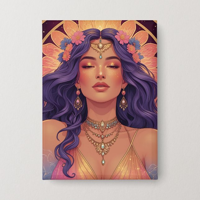 Goddess Vibes Button (Front)
