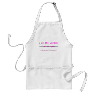 Goddess with lines adult apron