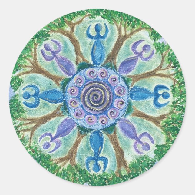 Goddesses Dancing Stickers (Front)