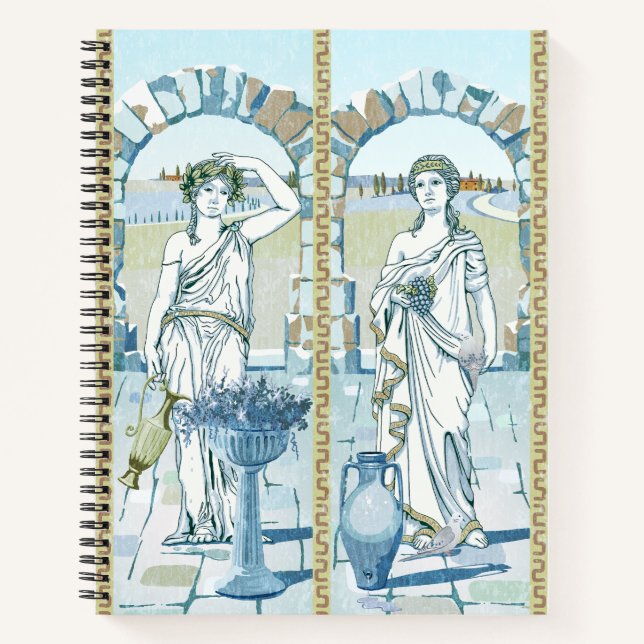 Goddesses of Water and Wine Notebook  (Front)