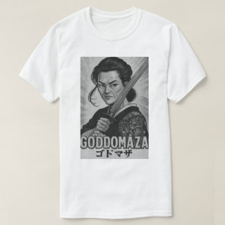 GODDOMAZA SAMURAI BW POSTER T-Shirt