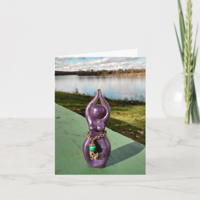 Godess at the River All Occassions Card (Front)