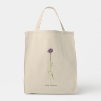 Godetia and Cornflower  Tote Bag