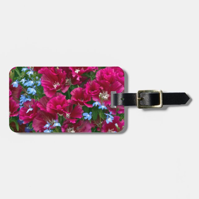 Godetia And Lobelia Gifts Luggage Tag (Front Horizontal)