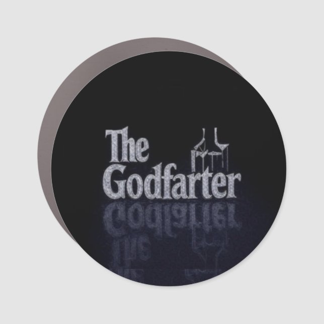 Godfarter car magnet circle (Front)