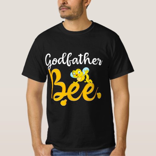 Godfather Bee Matching Family First Bee Day Outfit T_Shirt