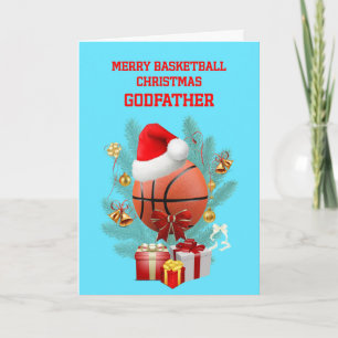 Godfather Christmas Basketball Holiday Card