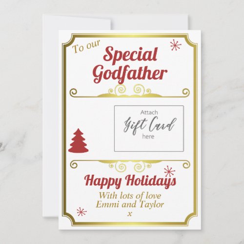 Godfather Christmas Gift Card Holder