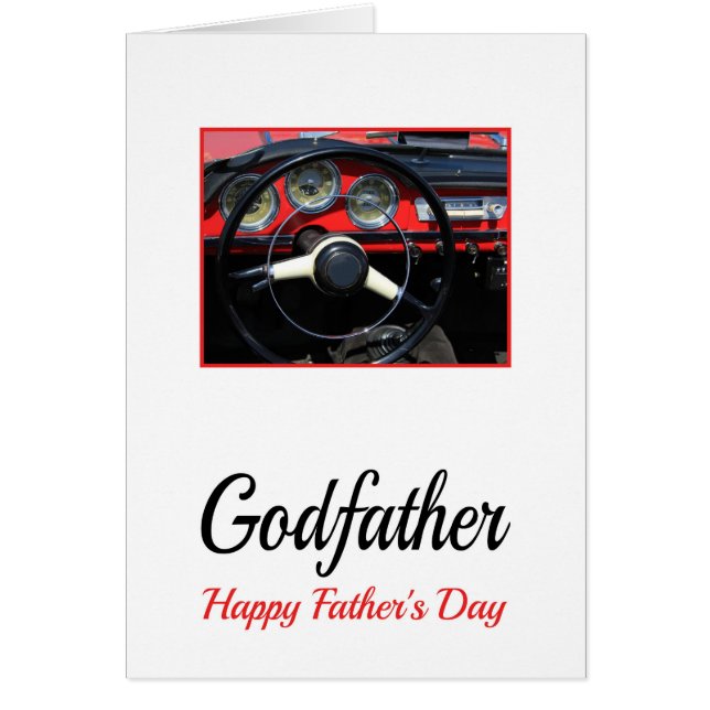 Godfather  Happy Father's Day Cards (Front)