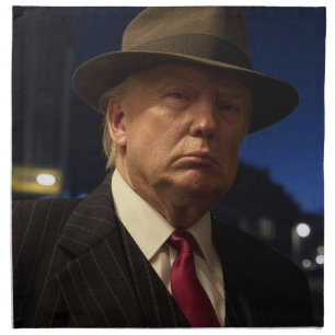 Godfather of America Don J. Trump  Cloth Napkin