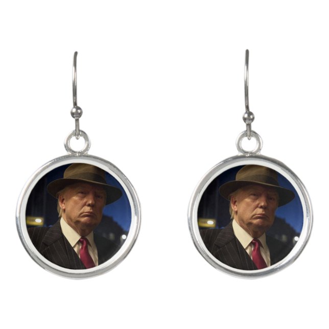 Godfather of America Don J. Trump  Earrings (Front)