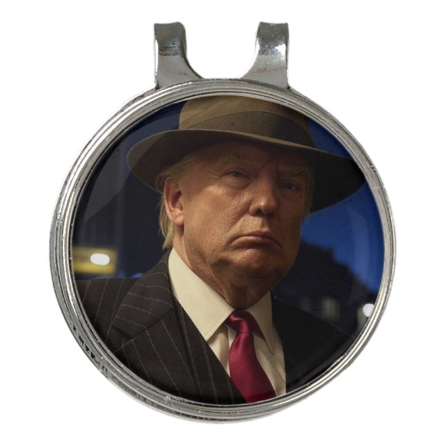 Godfather of America Don J. Trump  Golf Hat Clip (Front)