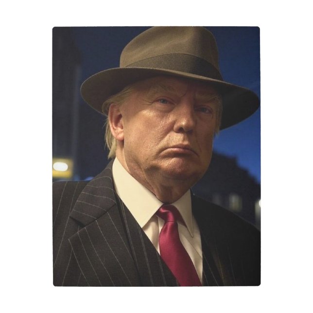 Godfather of America Don J. Trump  Metal Print (Front)