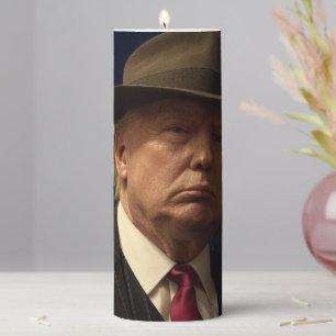 Godfather of America Don J. Trump  Pillar Candle
