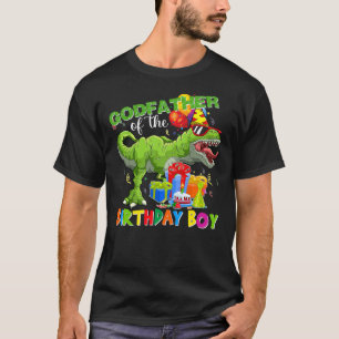Godfather Of The Birthday Boy T-rex Rawr Dinosaur T-Shirt
