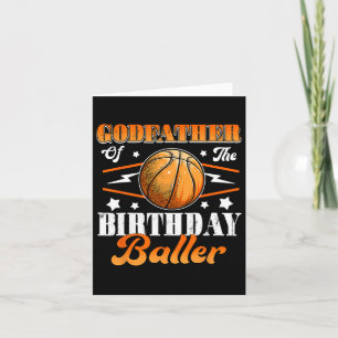 Godfather Of The Birthday Byller Bysketbyll Father Card