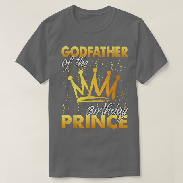 Godfather of the Birthday Prince Boys Son Birthday T-Shirt (Design Front)
