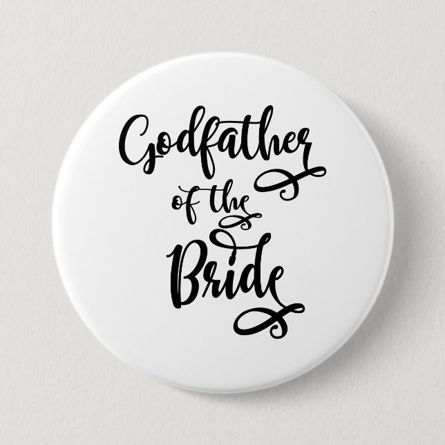 Godfather of the Bride Button (Front)