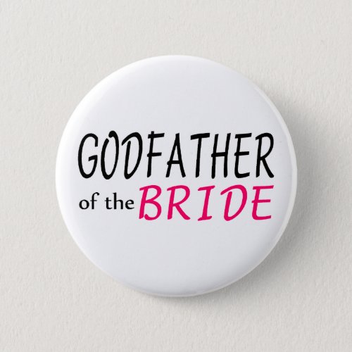 Godfather Of The Bride Button