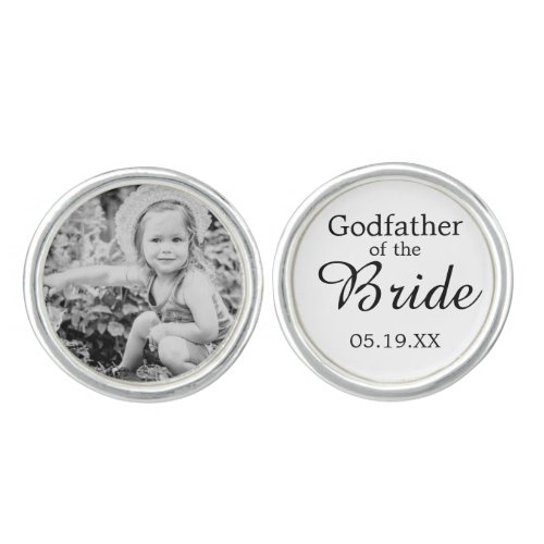 Godfather of the Bride Custom Photo Cufflink