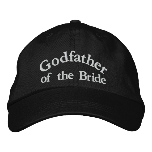 Godfather of the Bride Embroidered Baseball Hat (Front)