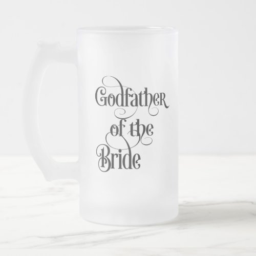 Godfather of the Bride Frosted Glass Beer Mug