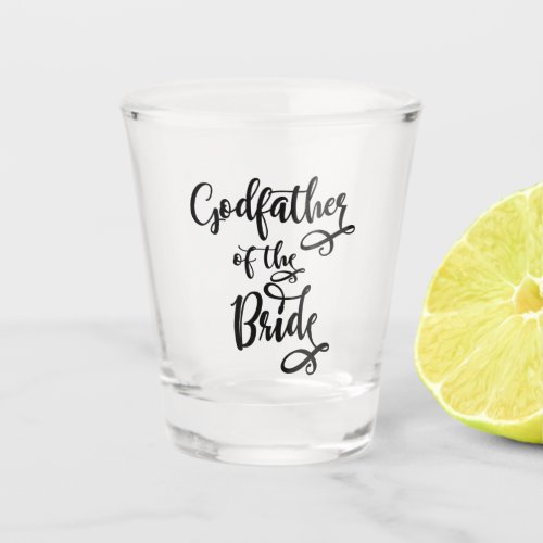 Godfather of the Bride Shot Glass