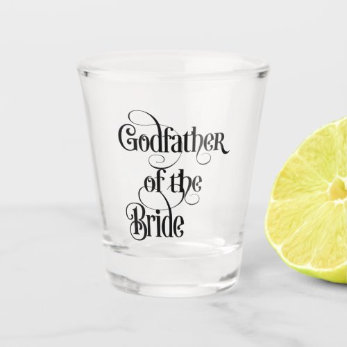 Godfather of the Bride Shot Glass